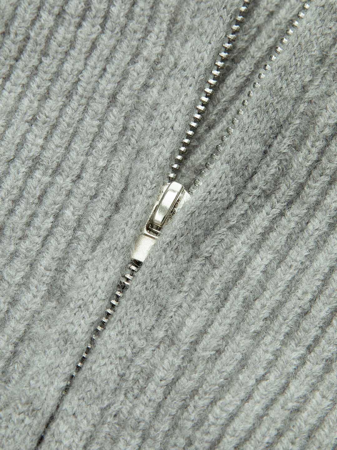 Rüya yakalı fermuarlı örgü dış giyim rahat ve şık tarz için