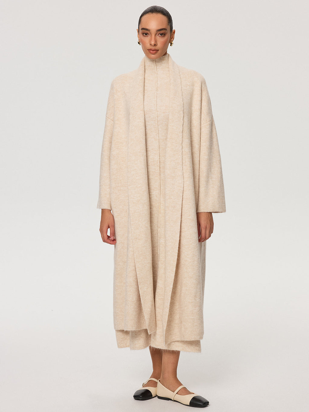 Knit Vest and Turtleneck Dress Set — Svelte Chic