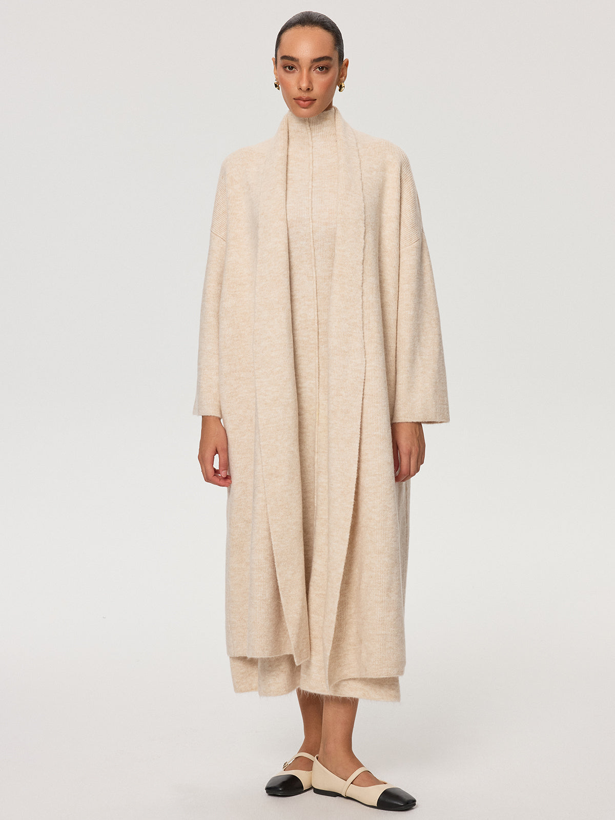 Knit Vest and Turtleneck Dress Set — Svelte Chic