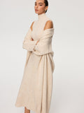 Knit Vest and Turtleneck Dress Set in Beige — Svelte Chic