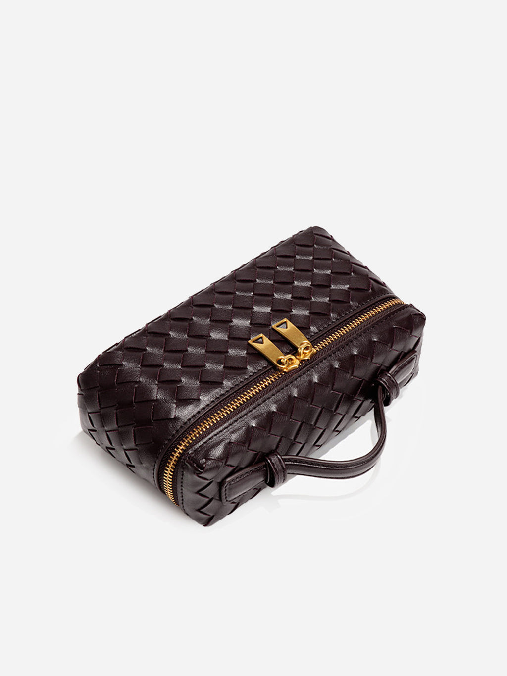 Woven Faux Leather Box Bag — Svelte Chic