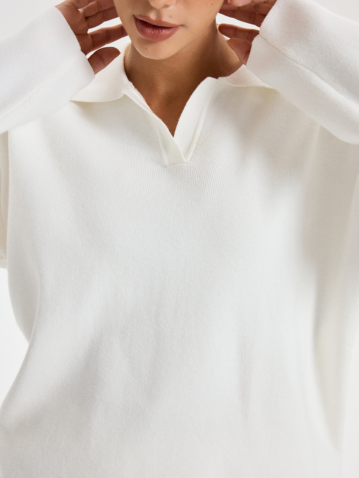 Oversized Polo Knit Set — Svelte Chic