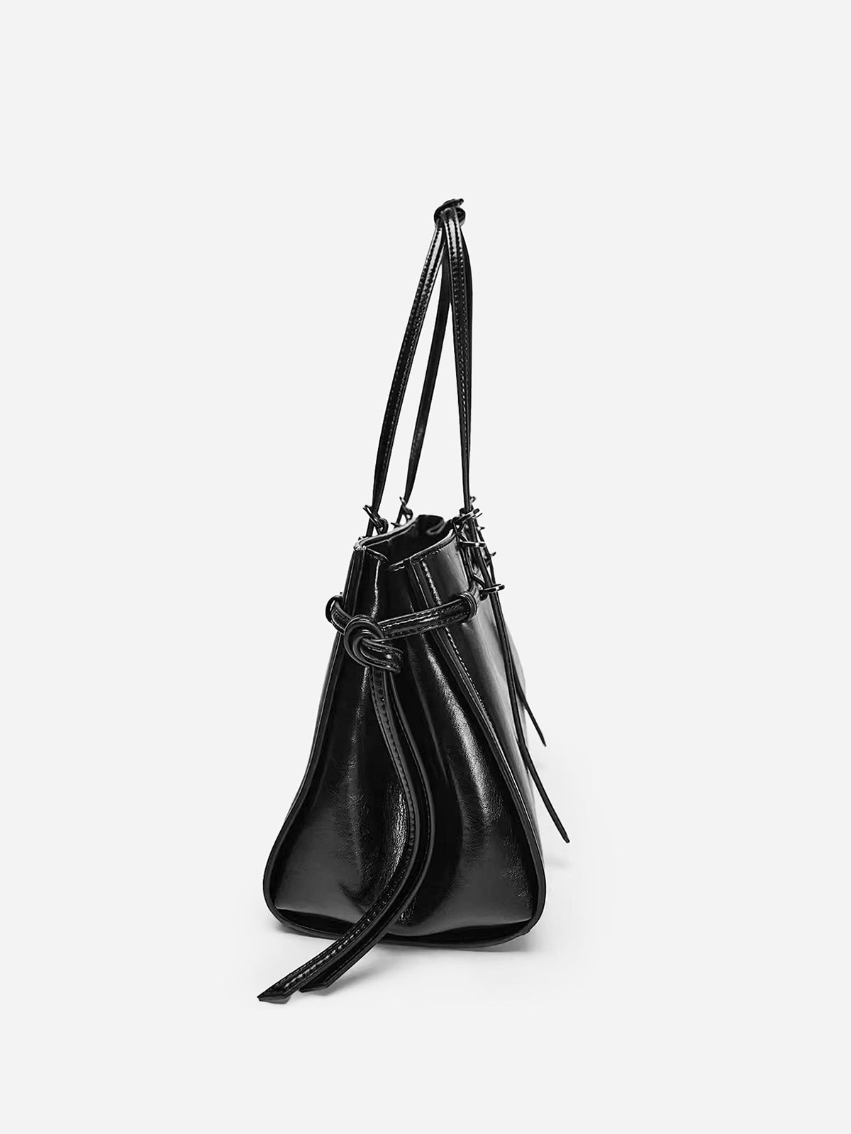 Double Strap Faux Leather Tote Bag — Svelte Chic