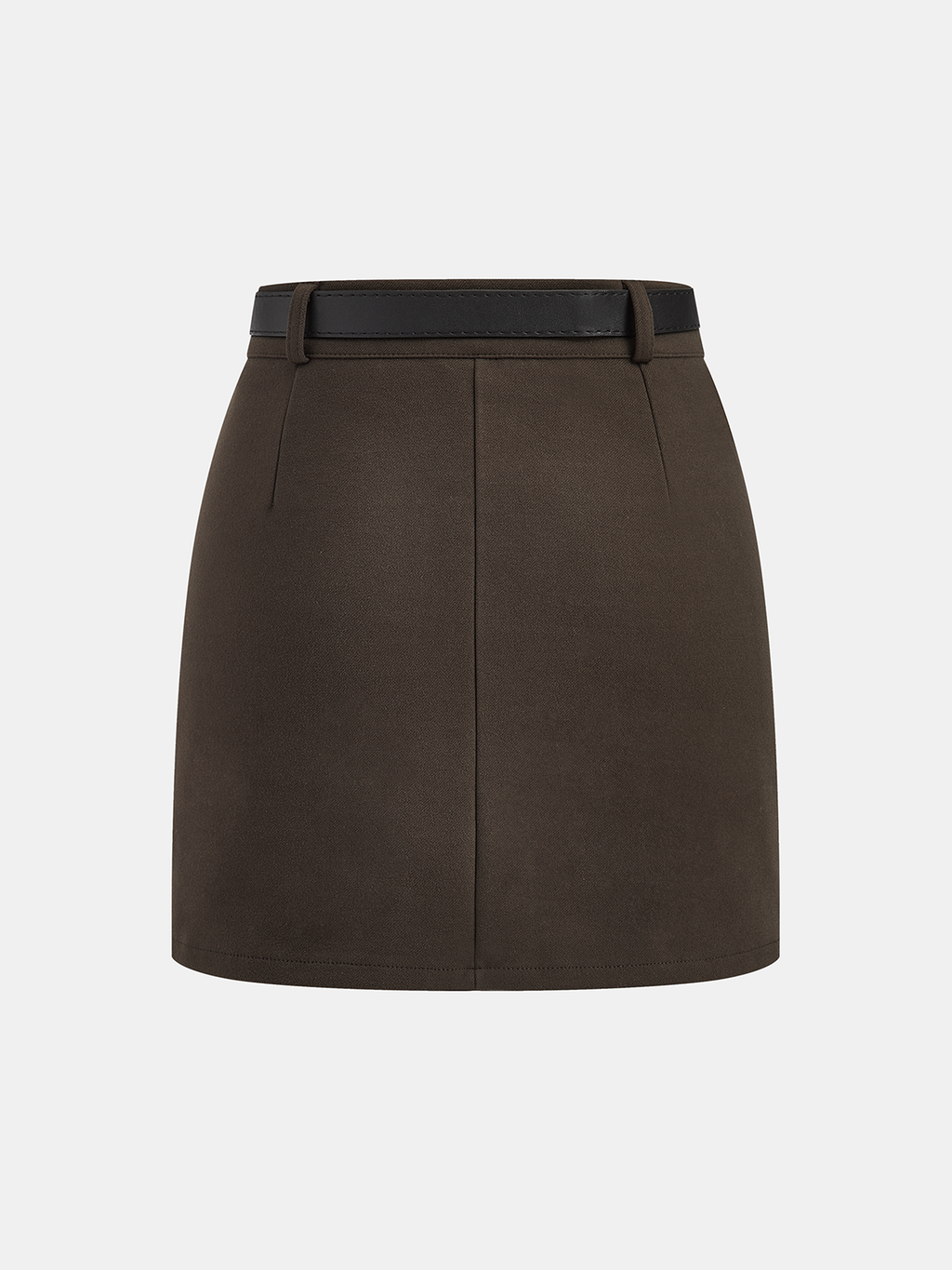 Belted Tweed Mini Skirt — Svelte Chic
