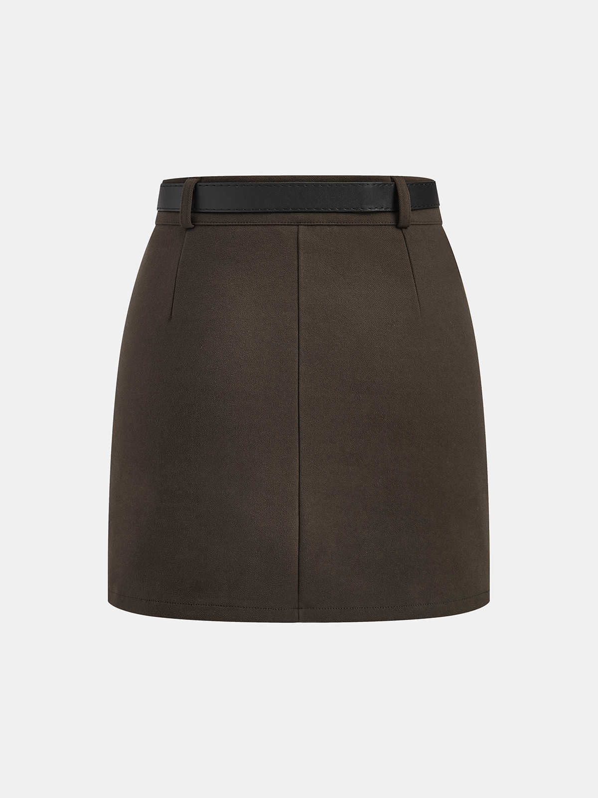 Belted Tweed Mini Skirt — Svelte Chic