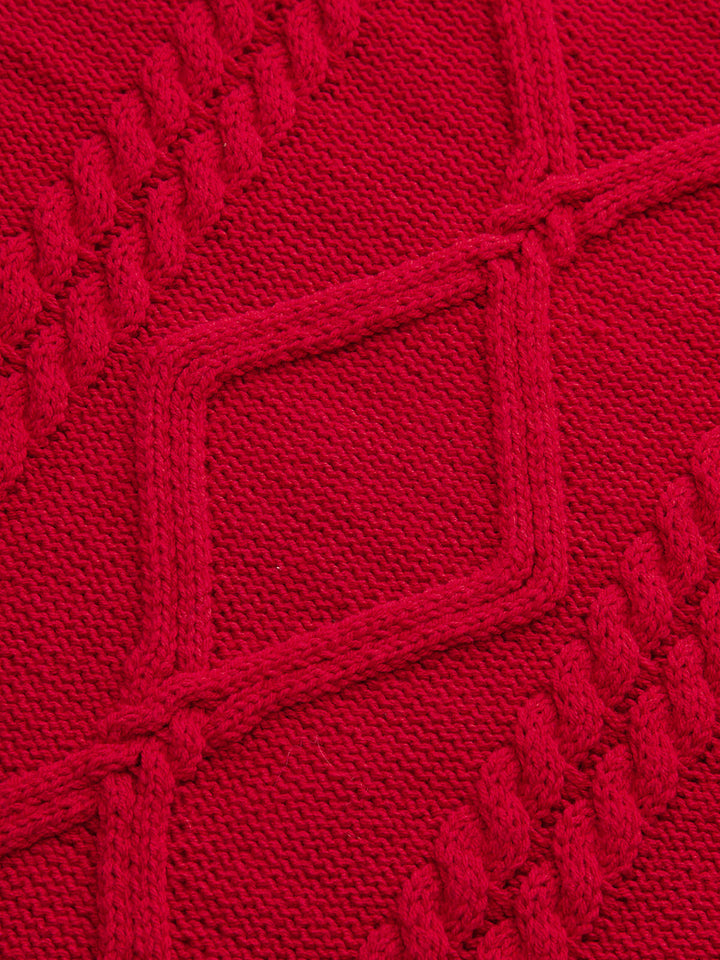 Örgü Çeneli Kolyeli Kazak