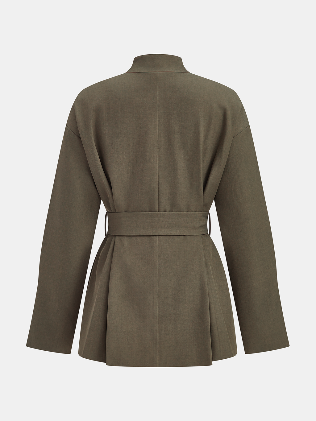 Stand Collar Belted Trench Coat — Svelte Chic