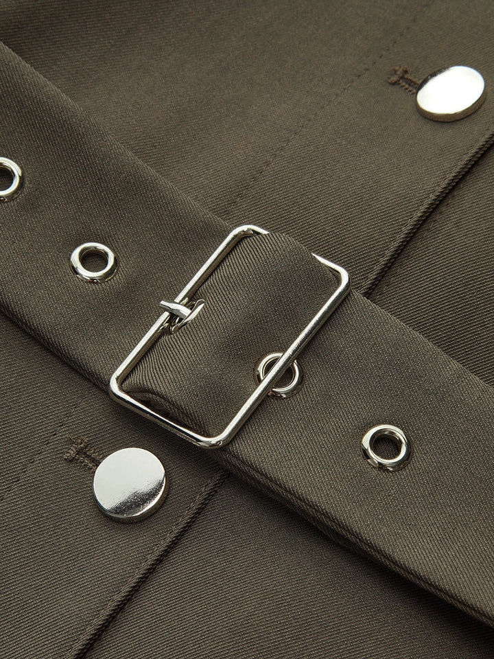 Stand-kollu Kemerli Trençkot