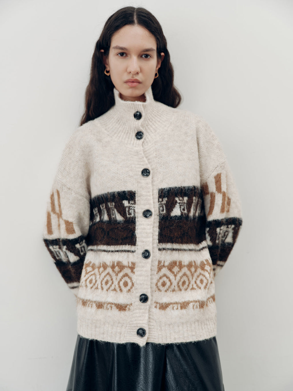 Jacquard Knit Cardigan — Svelte Chic