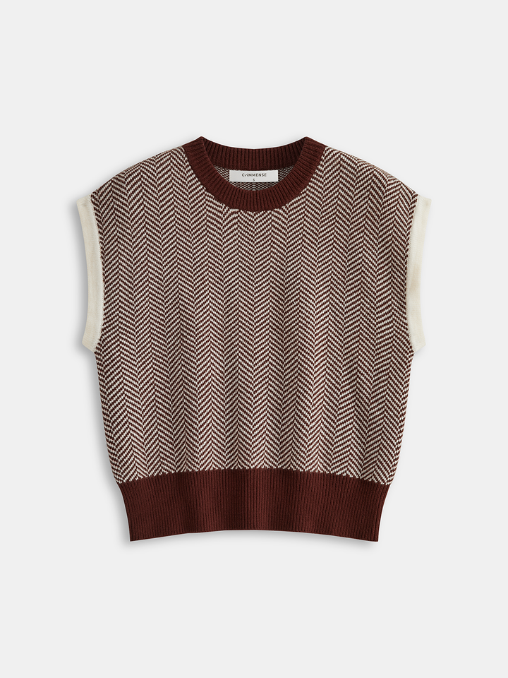 Balıksırt Desenli Yeleksiz İçlik