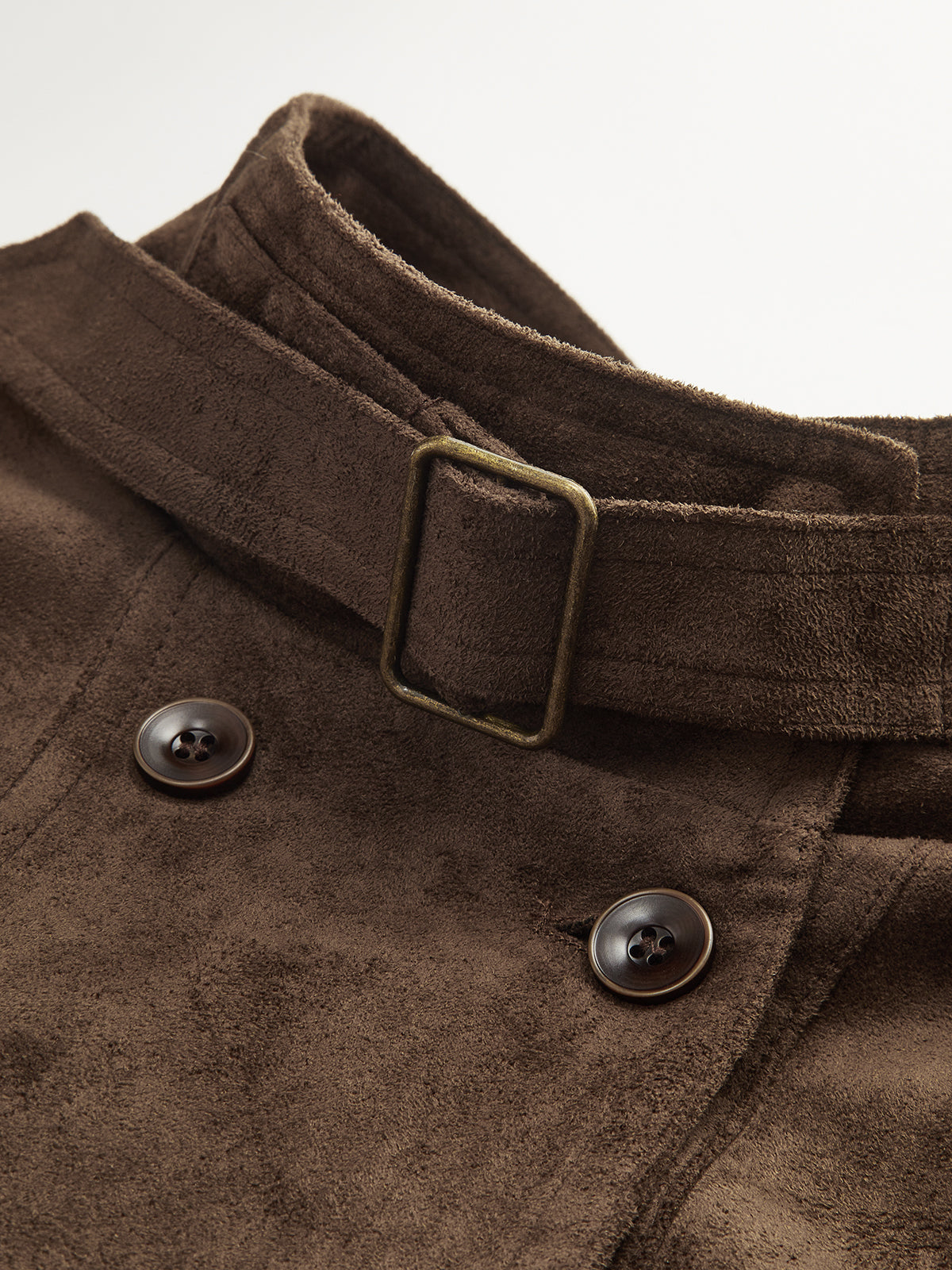 Faux Suede Cropped Biker Jacket — Svelte Chic