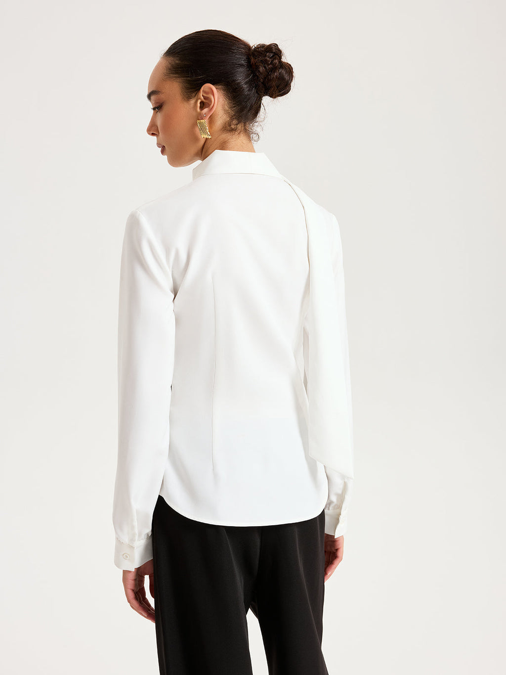 Two Tone Collar Shirt — Svelte Chic
