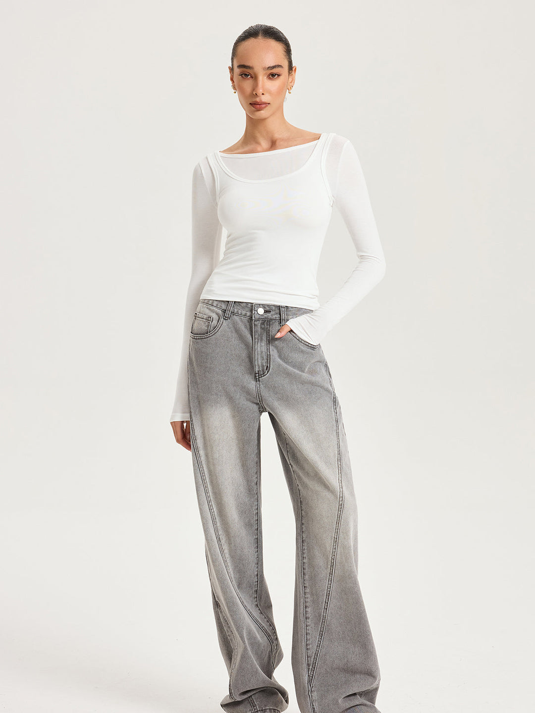 2'li Uzun Kollu Tişört