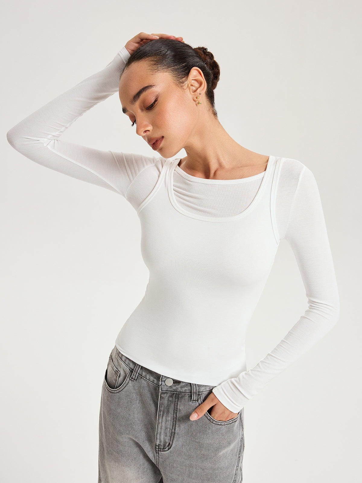 Modal Long Sleeve Top, Set of Two — Svelte Chic