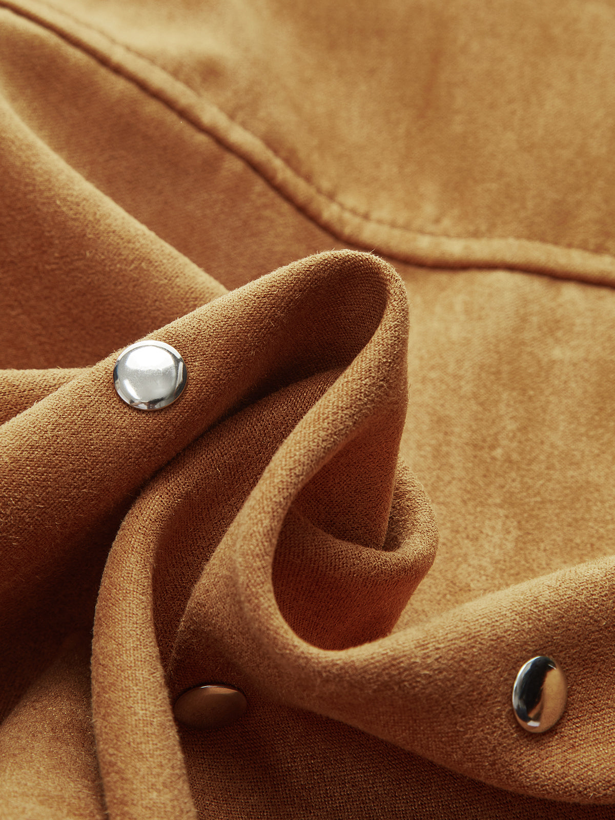 Suede Effect Zip Jacket — Svelte Chic