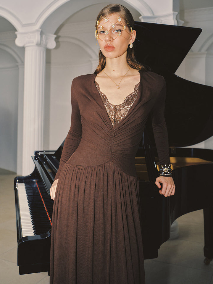 Büzgülü Maxi Elbise