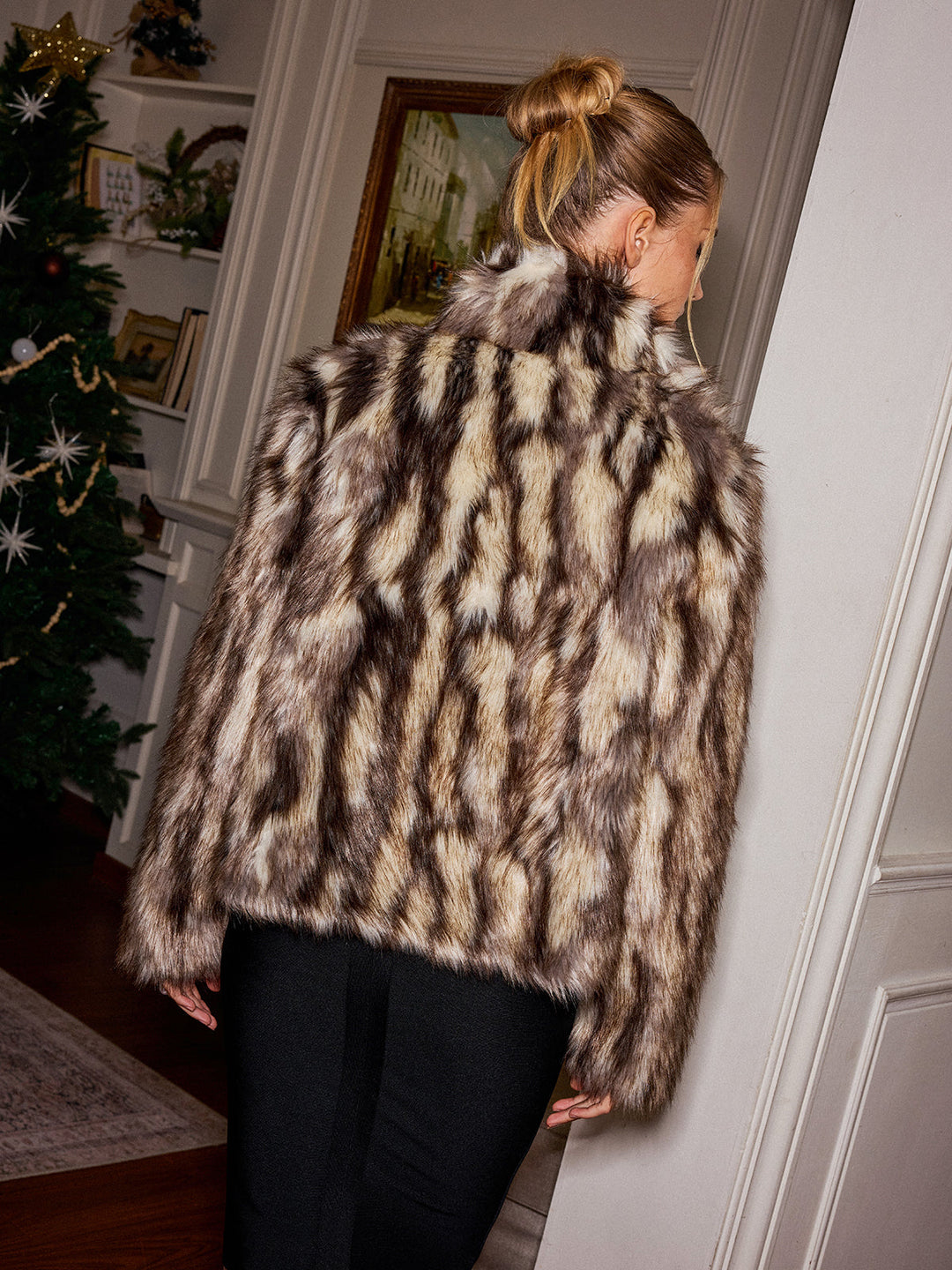 Desen Detay Suni Kürk