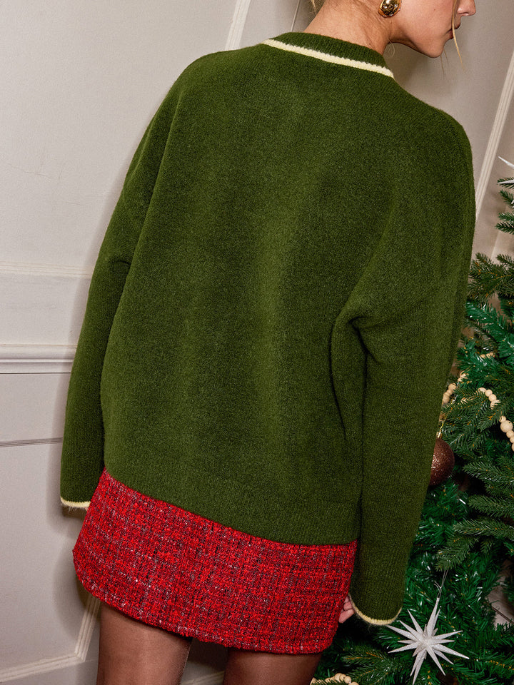 Çok Renkli Yünlü Hırka