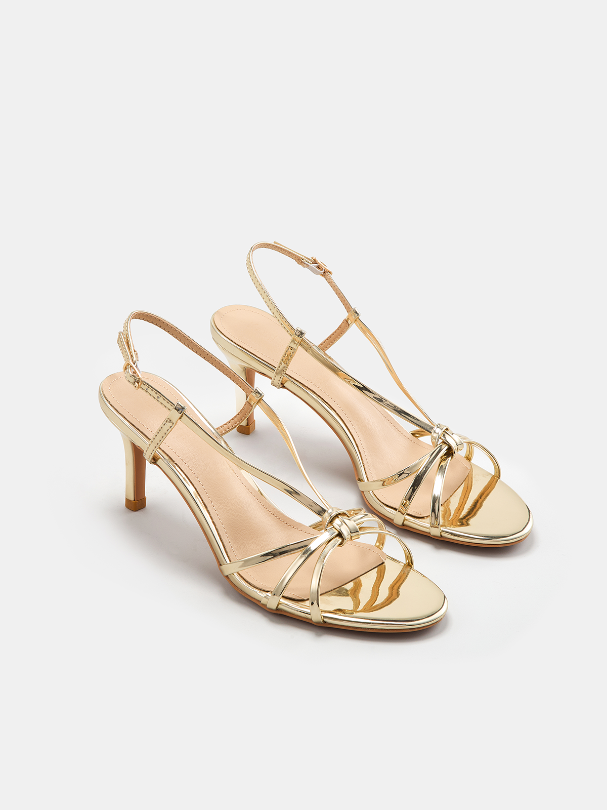 Knot Detail Slingback Sandals — Svelte Chic
