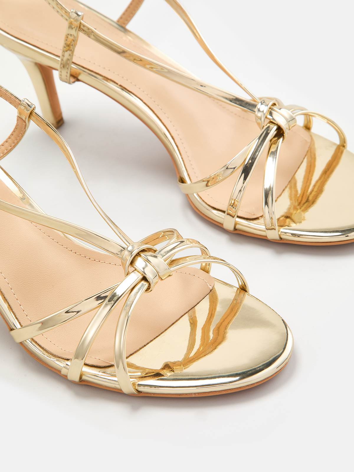 Knot Detail Slingback Sandals — Svelte Chic