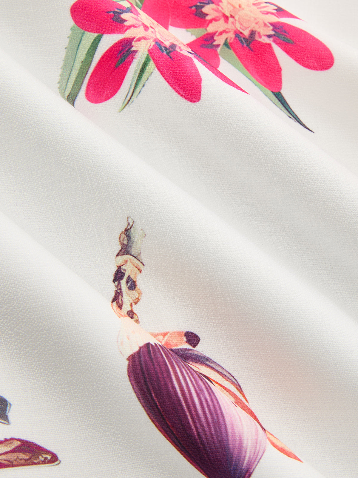 Cotton Linen Tropical Print Dress — Svelte Chic