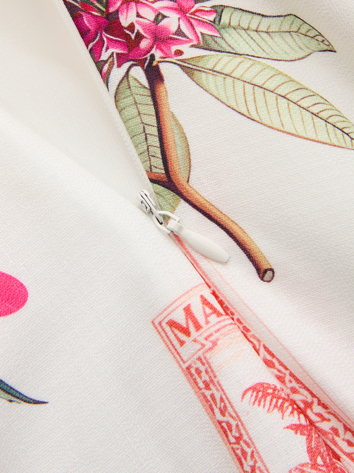 Cotton Linen Tropical Print Dress — Svelte Chic