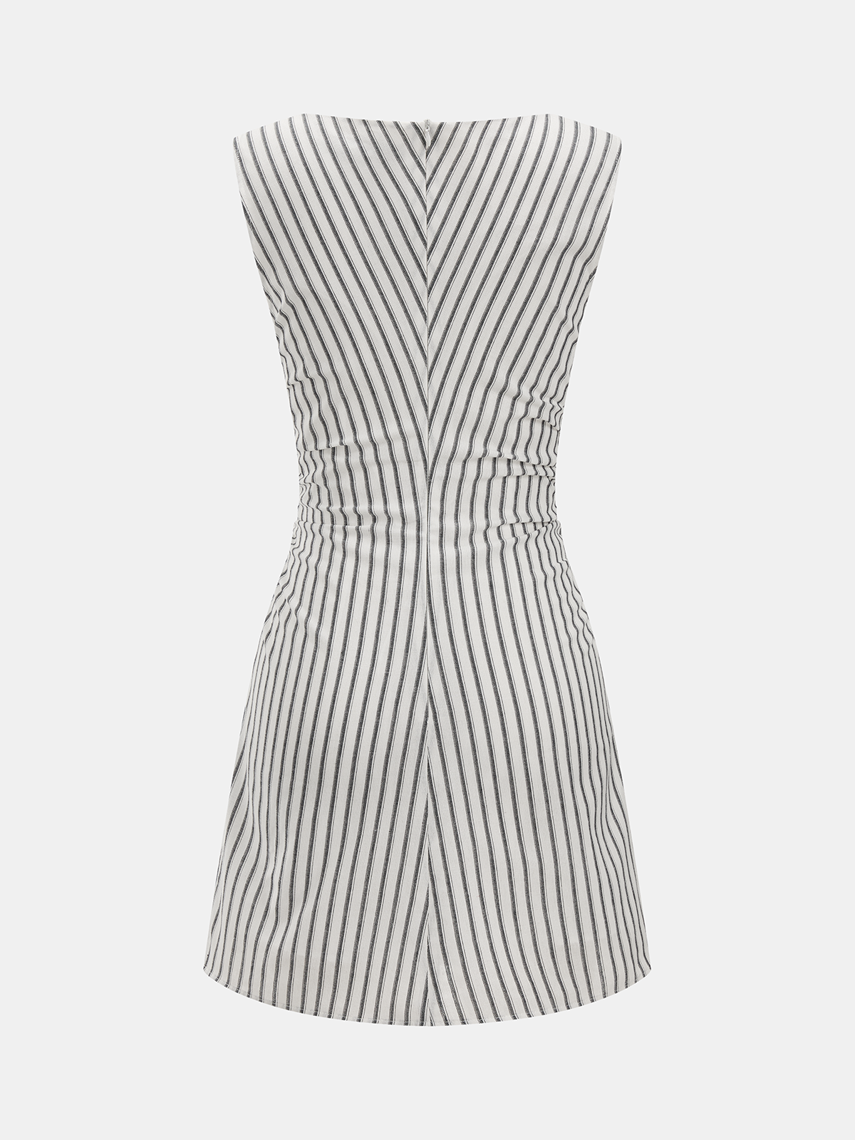 Striped Cotton Sleeveless Mini Dress — Svelte Chic