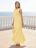 Lace Hem Knit Maxi Dress — Svelte Chic