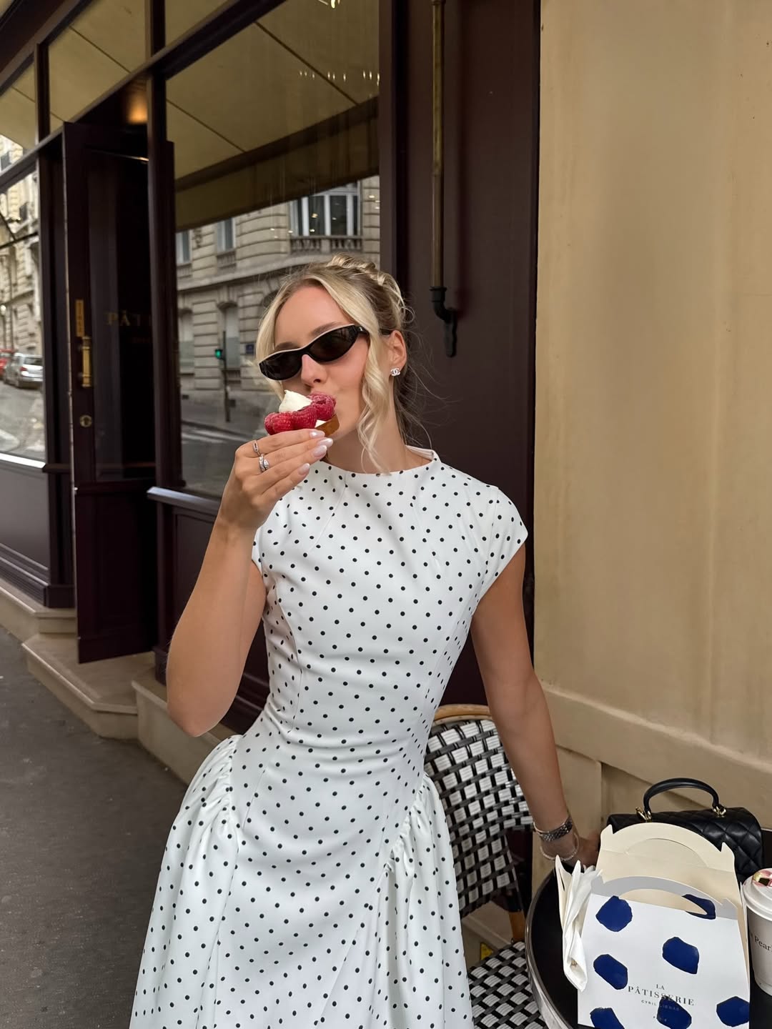Polka Dot Cami Midi Dress — Svelte Chic