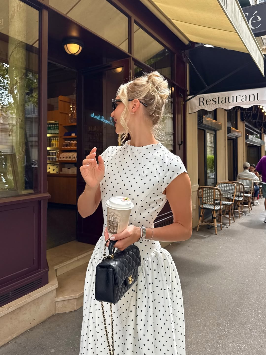 Polka Dot Cami Midi Dress — Svelte Chic