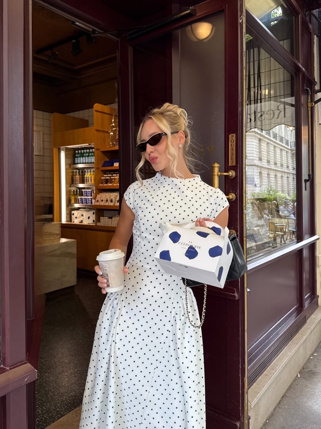 Polka Dot Cami Midi Dress — Svelte Chic