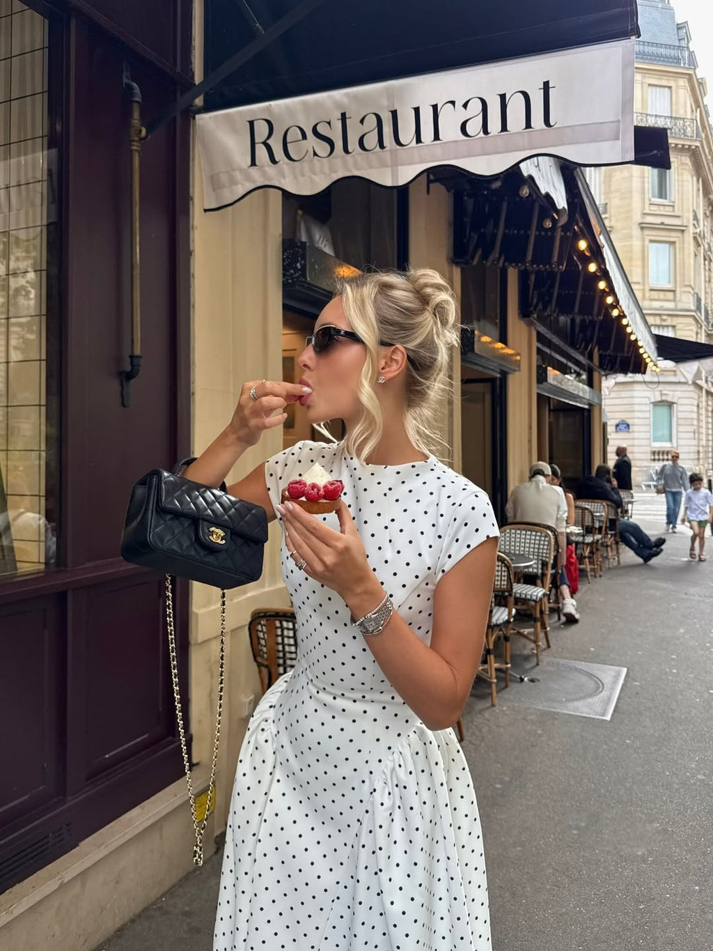 Polka Dot Cami Midi Dress — Svelte Chic
