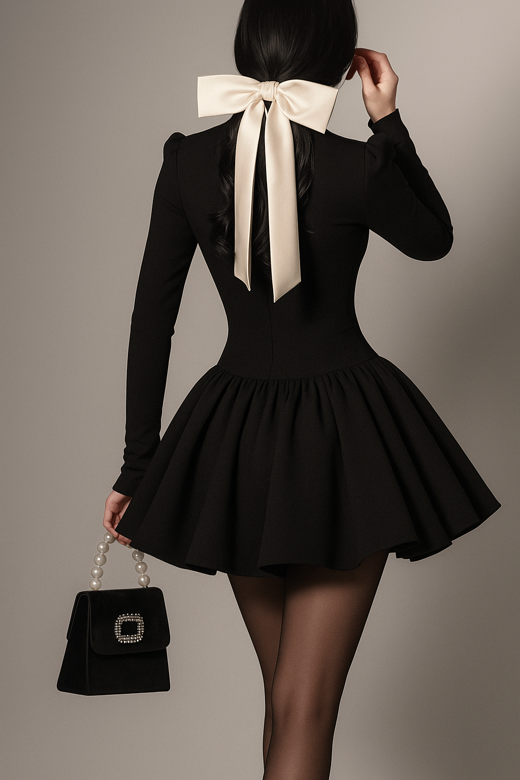 Stand Collar Knit Mini Dress — Svelte Chic