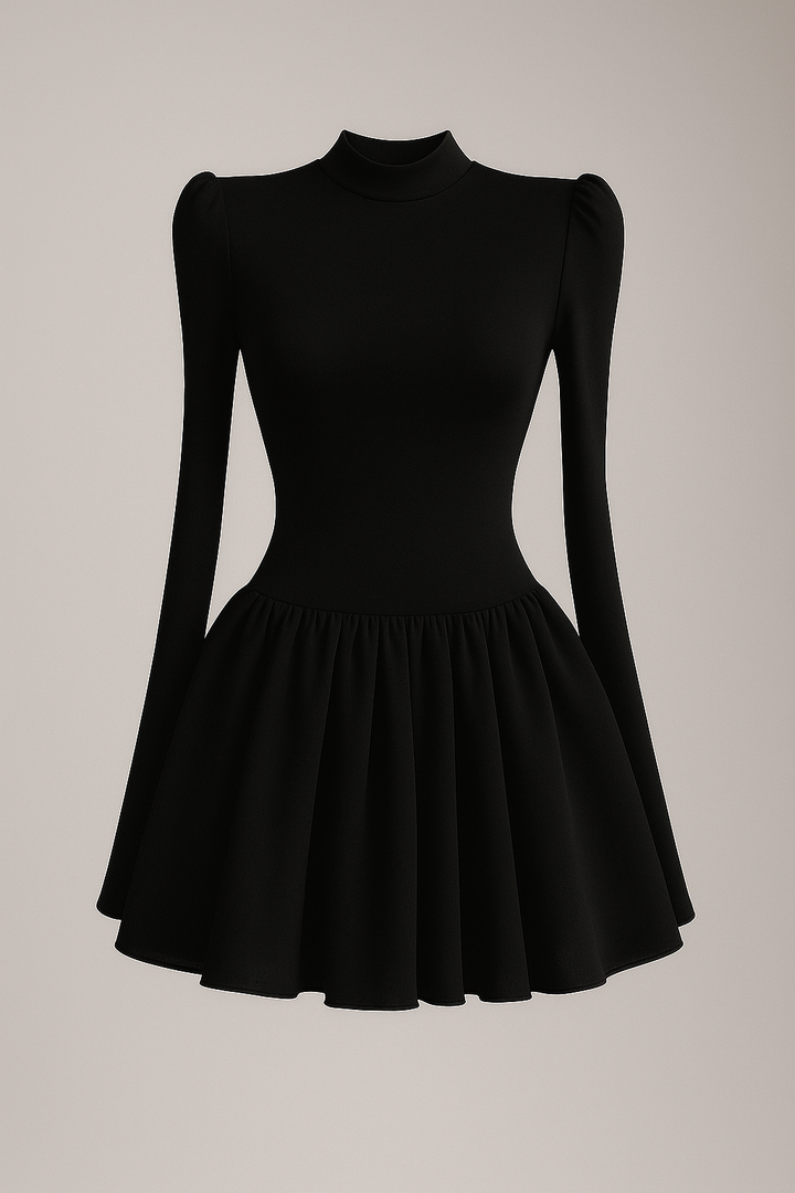 Siyah Mini Abiye Elbise