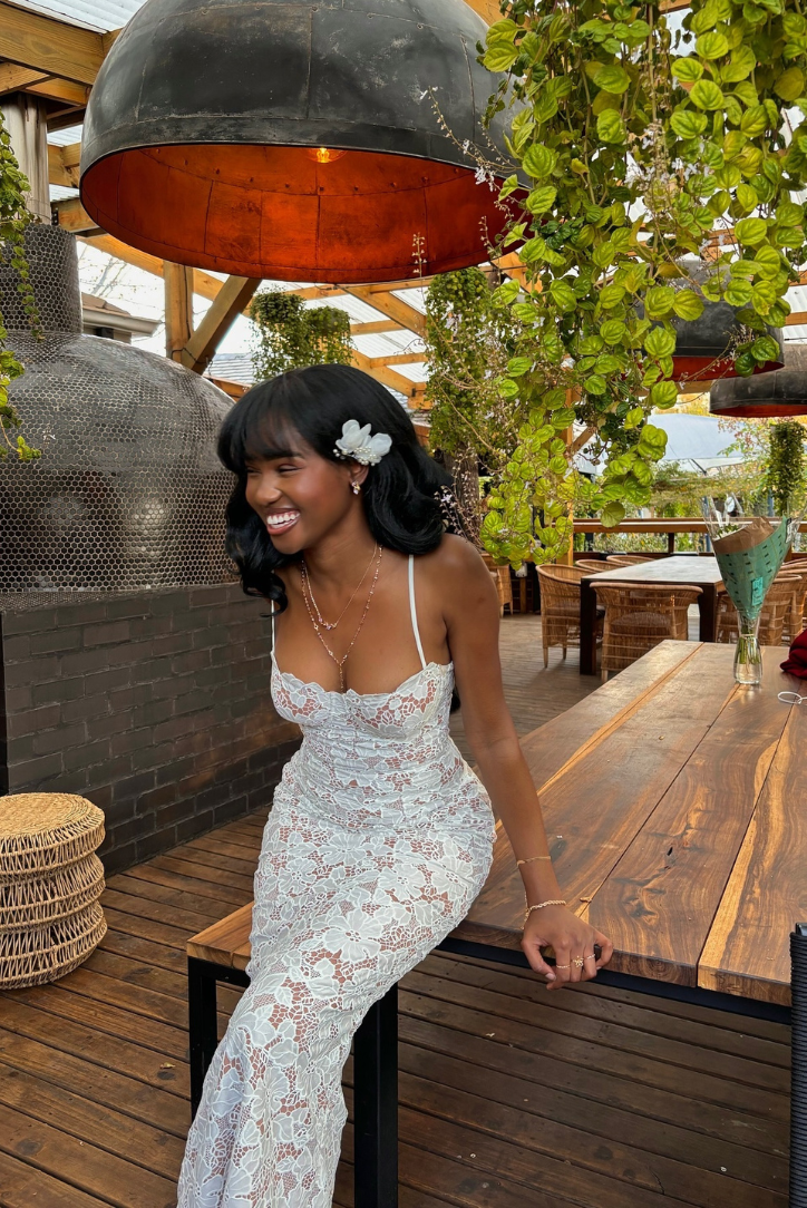 Evangeline | Dantelli Maxi Elbise