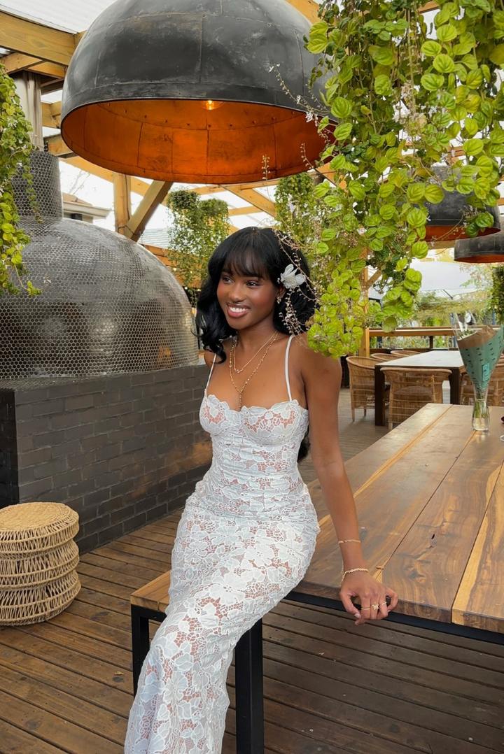 Evangeline | Dantelli Maxi Elbise