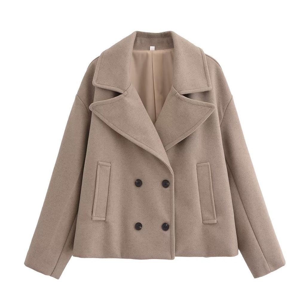 Button Lapel Oversized Jacket — Svelte Chic