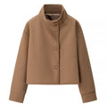 Asymmetric Button Tweed Coat — Svelte Chic