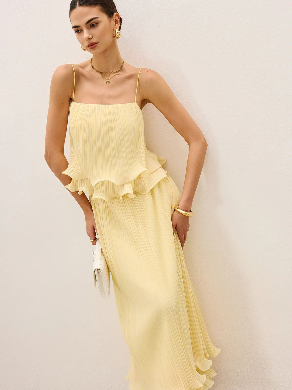 Strapless Lace Detail Maxi Dress — Svelte Chic