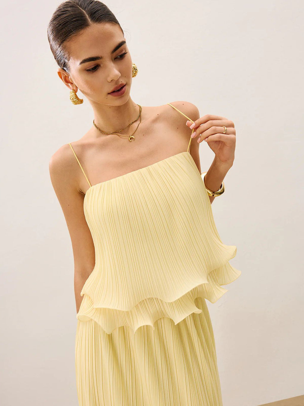 Strapless Lace Detail Maxi Dress — Svelte Chic