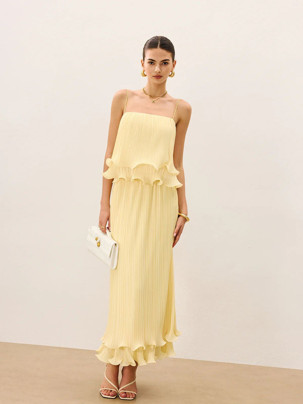 Strapless Lace Detail Maxi Dress — Svelte Chic