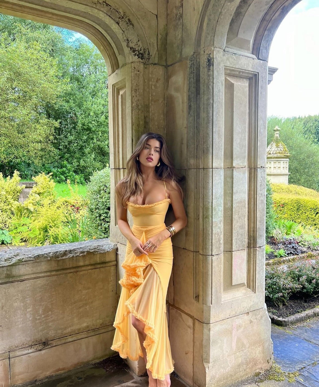 Ruby Ruffle Maxi Dress — Svelte Chic