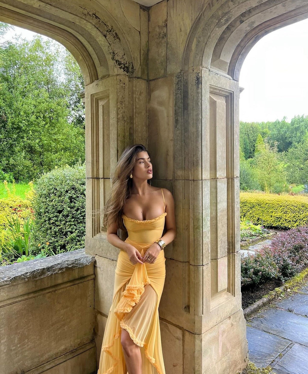 Ruby Ruffle Maxi Dress — Svelte Chic