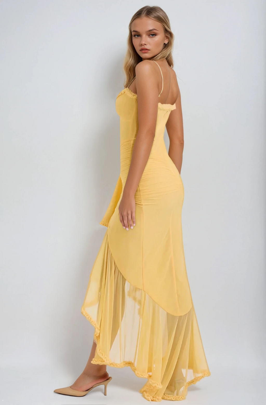 Ruby Ruffle Maxi Dress — Svelte Chic