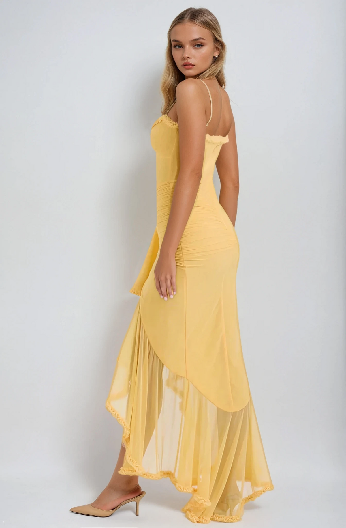 Ruby Ruffle Maxi Dress — Svelte Chic