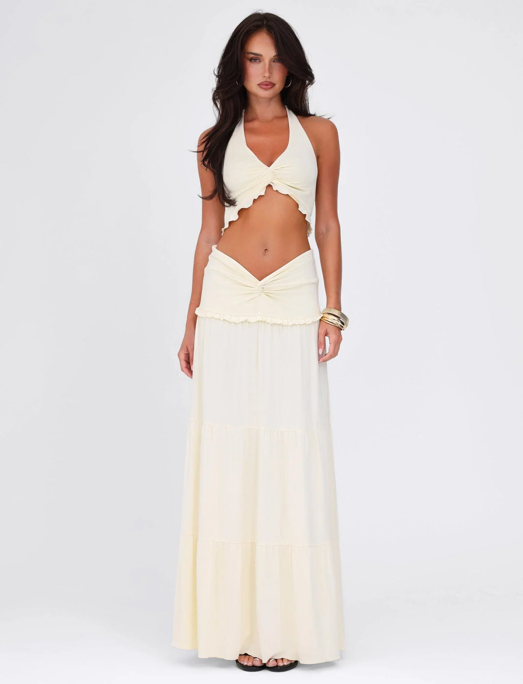 Laura Printed Halter Top and Mini Skirt Set — Svelte Chic
