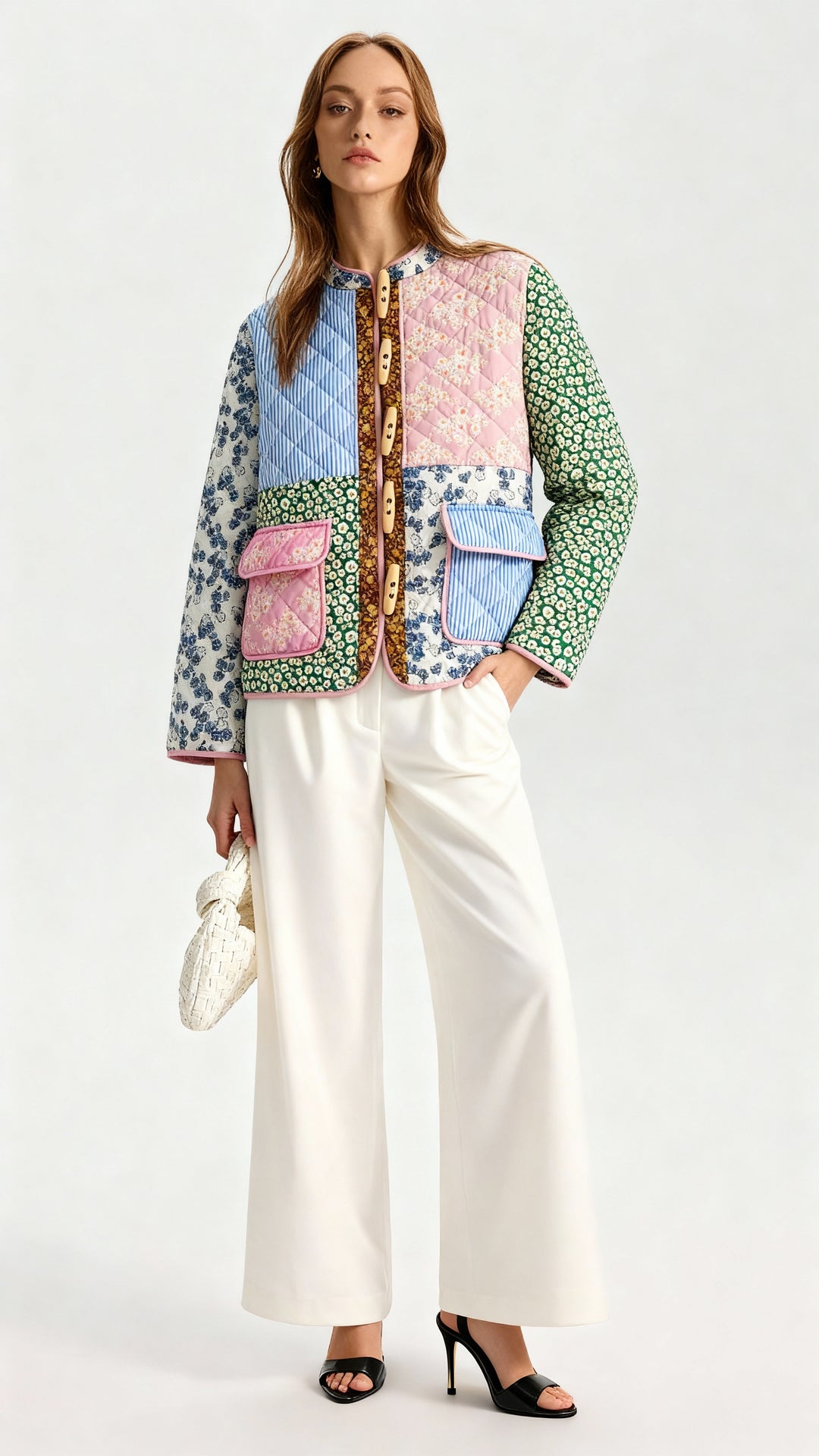 Açık Patchwork Ceket