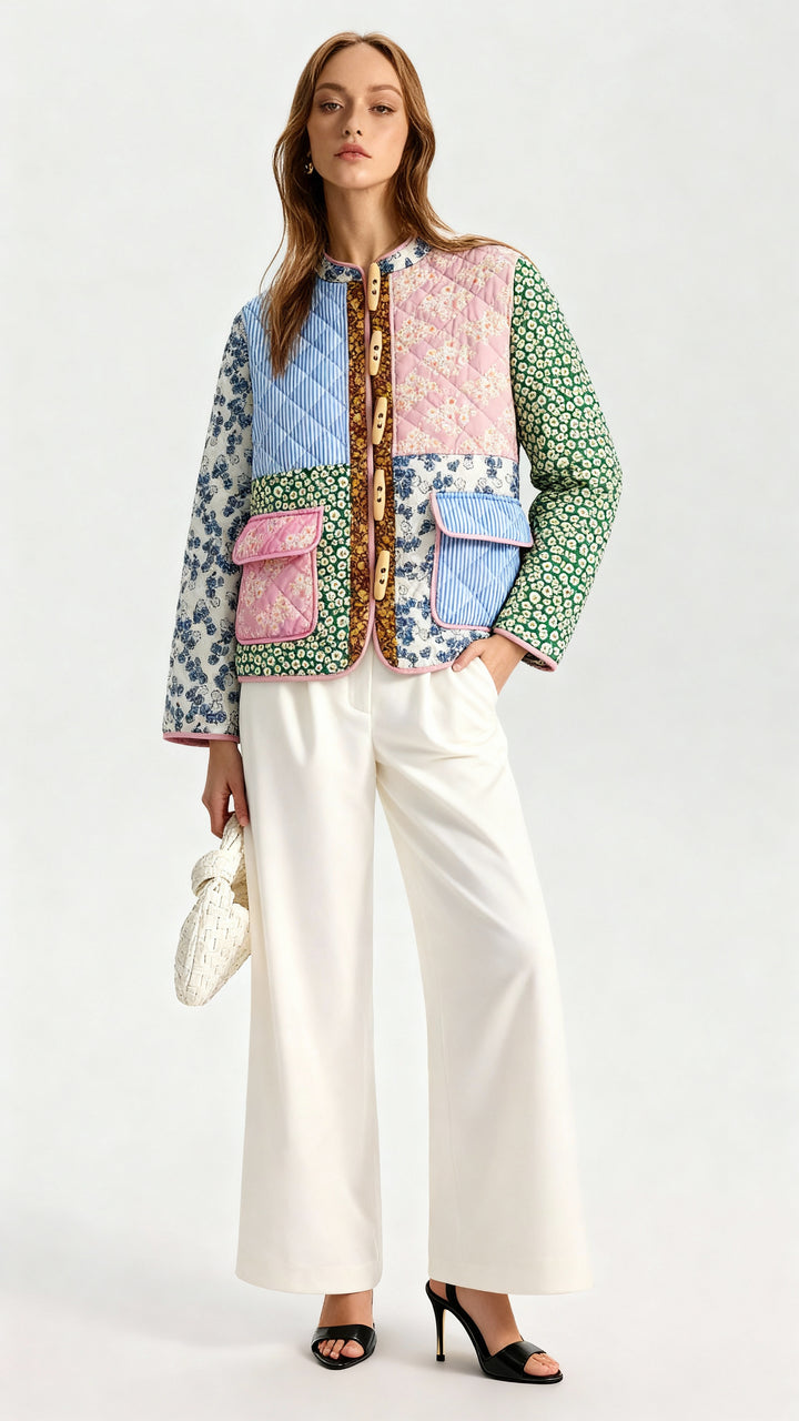 Açık Patchwork Ceket