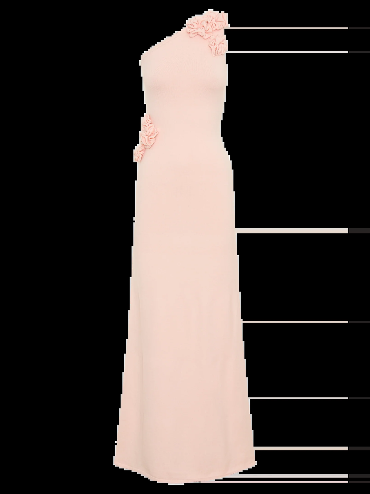 One Shoulder Floral Satin Maxi Dress — Svelte Chic