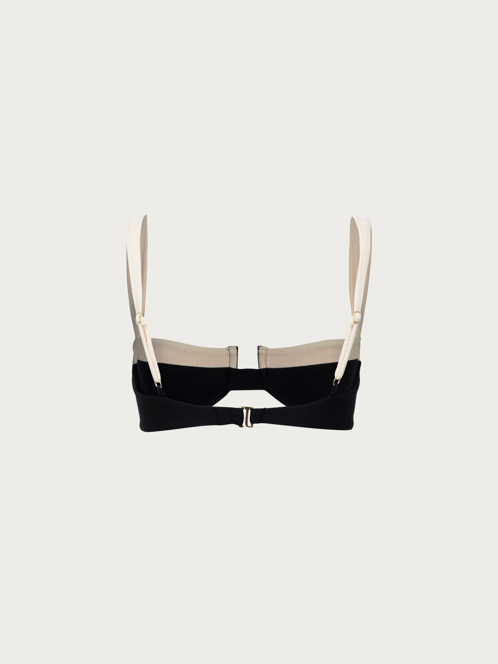 Underwired Bikini Set in Black and Cream — Svelte Chic